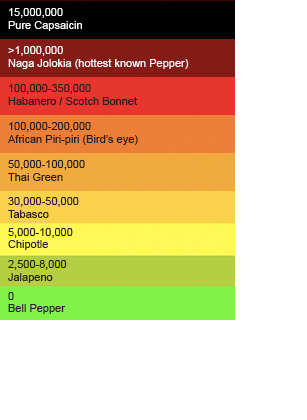 ghost pepper scoville scale